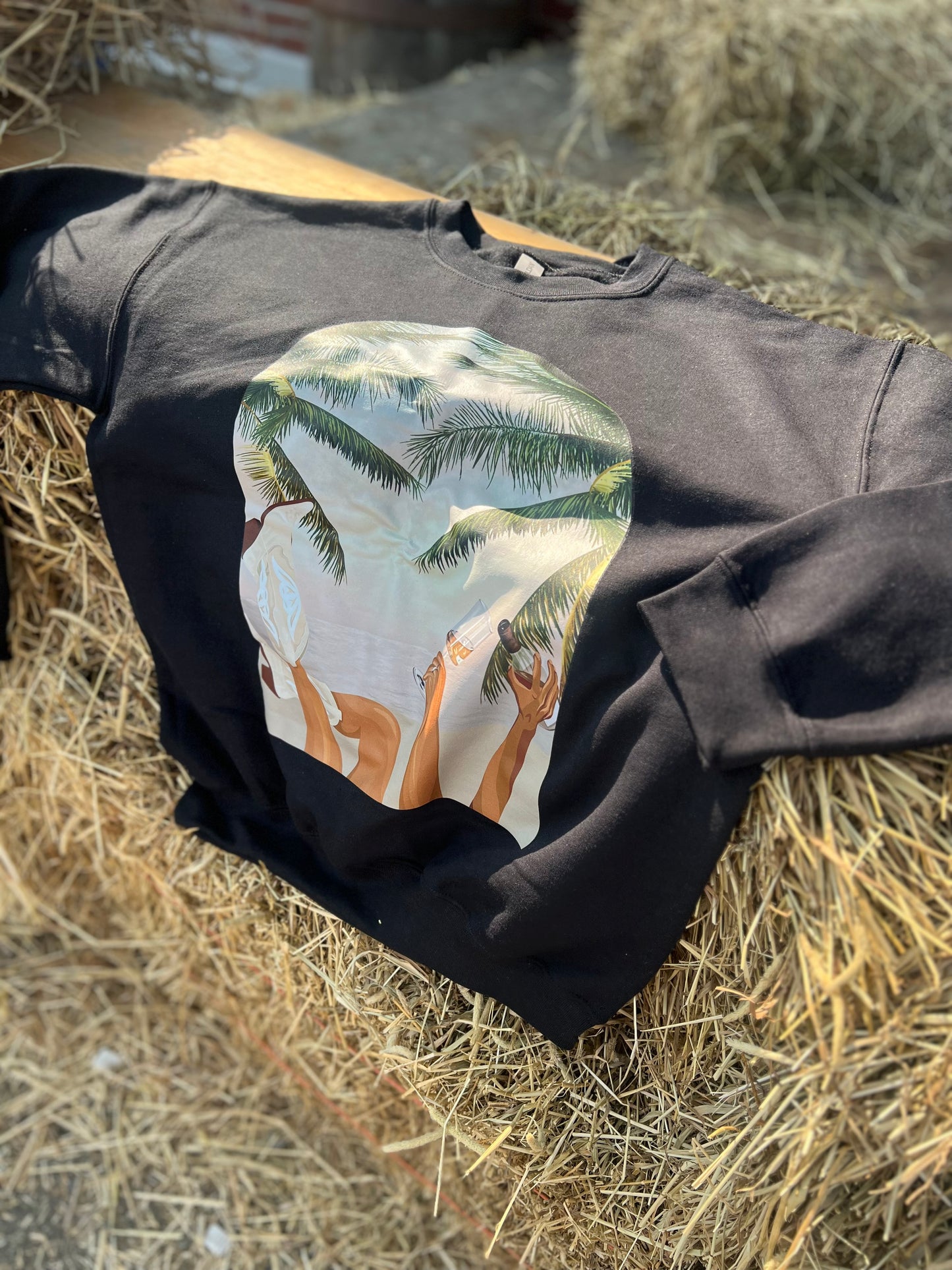Crewneck COUNTRY GIRL noir X-large