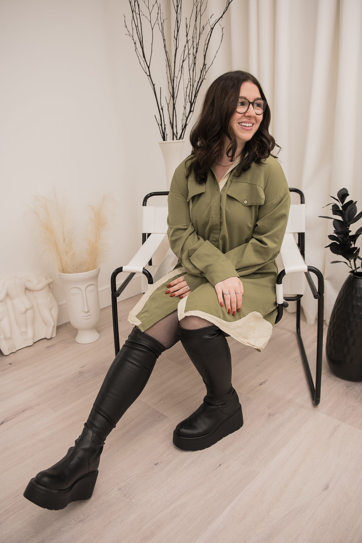 Robe chemise espresso