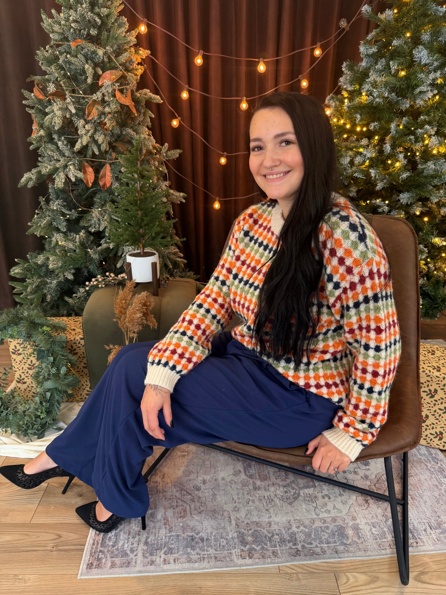 Pantalon Waffle marine