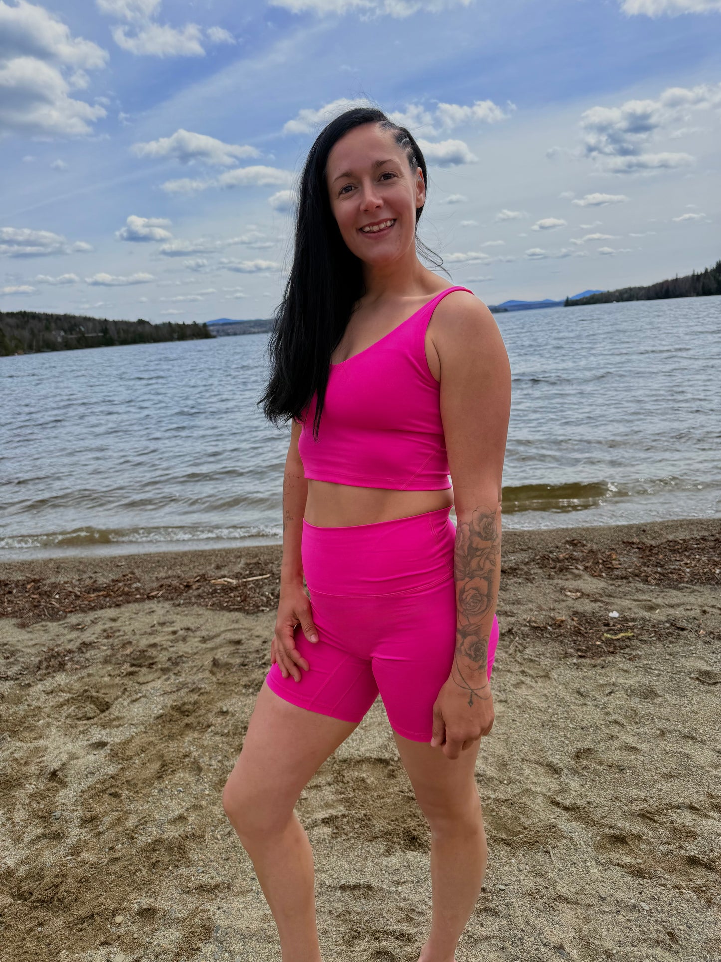 Biker pretty Hot pink