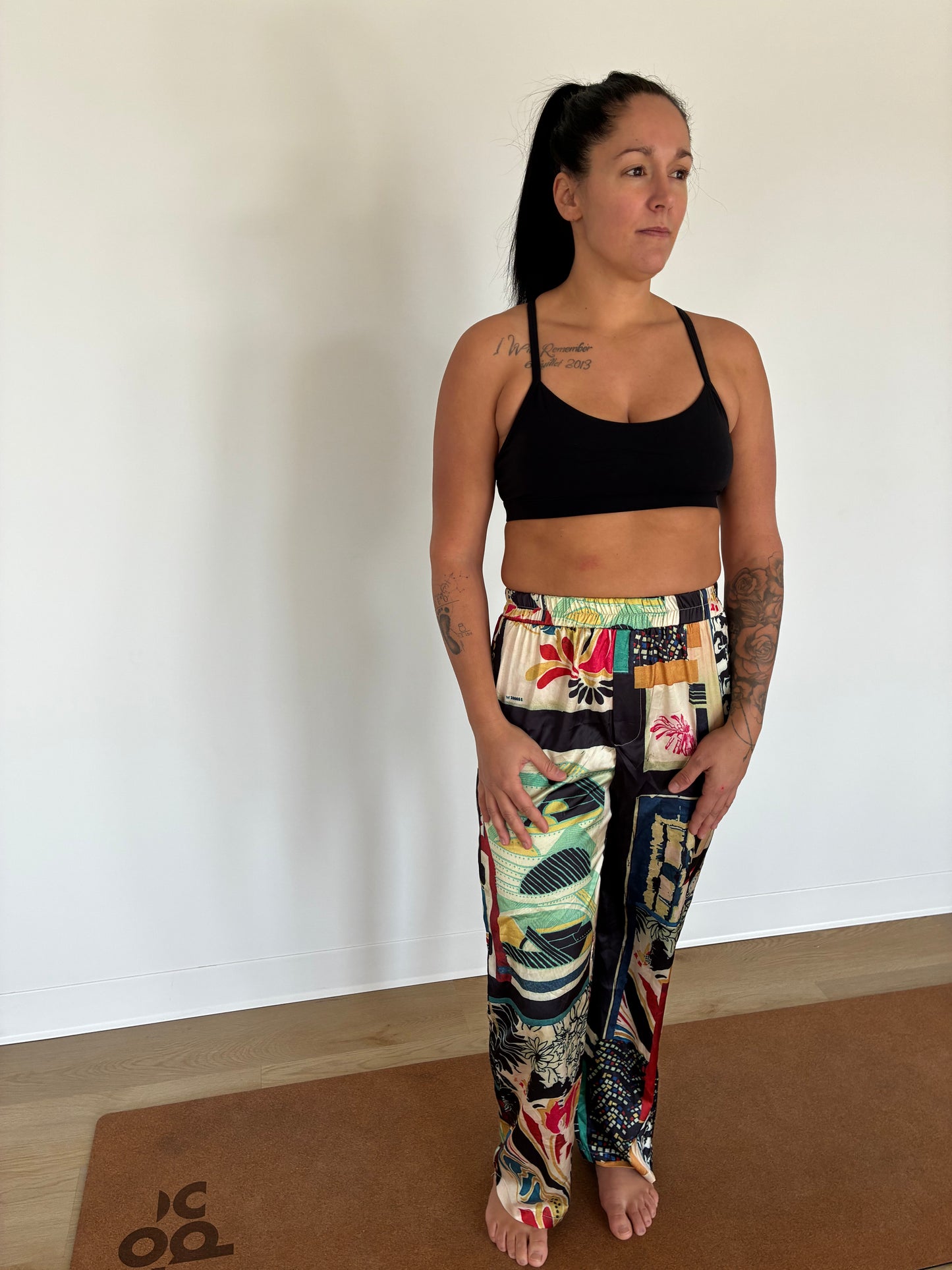 Pantalon satin medium