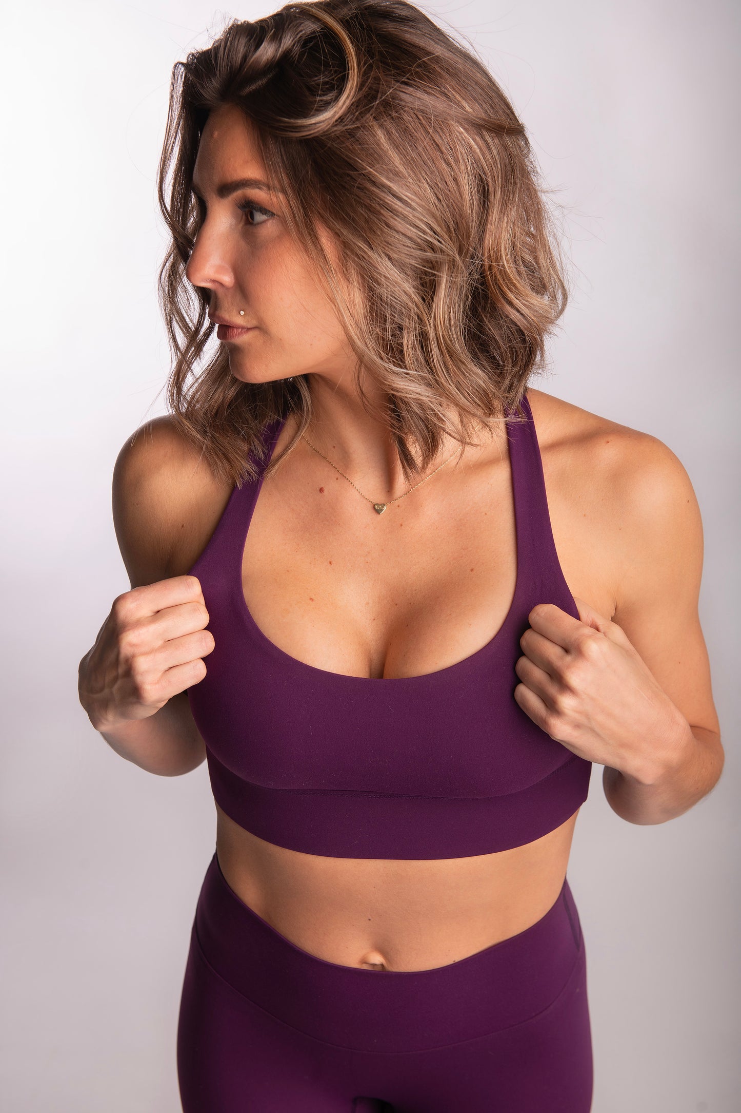 Soutien-gorge de sport BELLIX Prune
